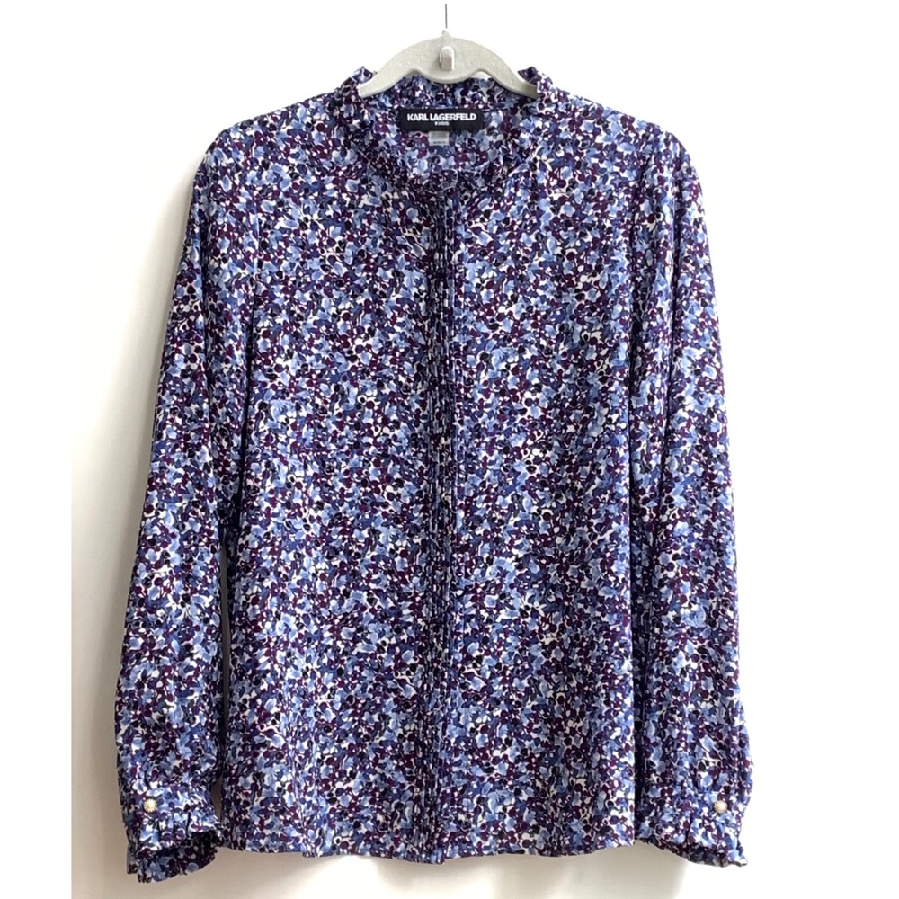 Karl Lagerfeld Paris Flower Blouse